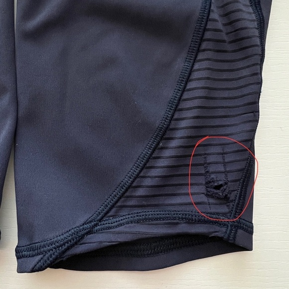 Lululemon Lean In Crop (17") Flawed Midnight Navy Size 6 - Picture 12 of 13